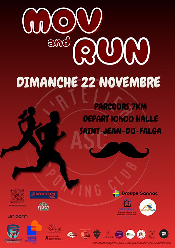 Affiche de Mov and Run, le 22 novembre 2026 à Saint-Jean-du-Falga